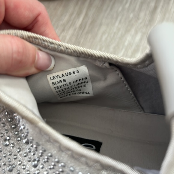 Bebe Sport Silver Sparkle Sneakers - Picture 5 of 5